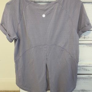 Lululemon short sleeve with open back